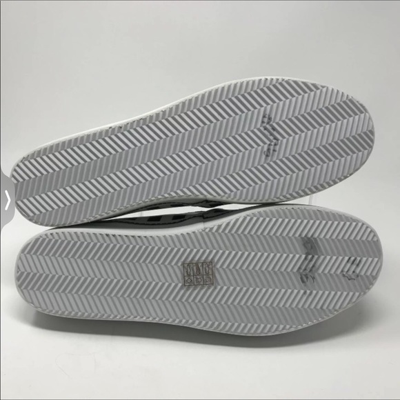 NWT Alice and Olivia striped leather Platform leather slide sneakers - Picture 7 of 7